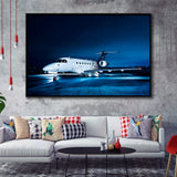 Airplane Art Framed Canvas Prints Wall Art Decor, Framed Picture, Floating Frame