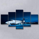 Airplane Art 5 Piece Canvas Prints Wall Art Decor, Multi Panels, Mixed Canvas