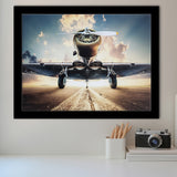 Airplane Canvas Art Airplane Retro Photo Airplane Framed Art Prints Wall Decor - Painting Art, Framed Picture, Ready to Hang