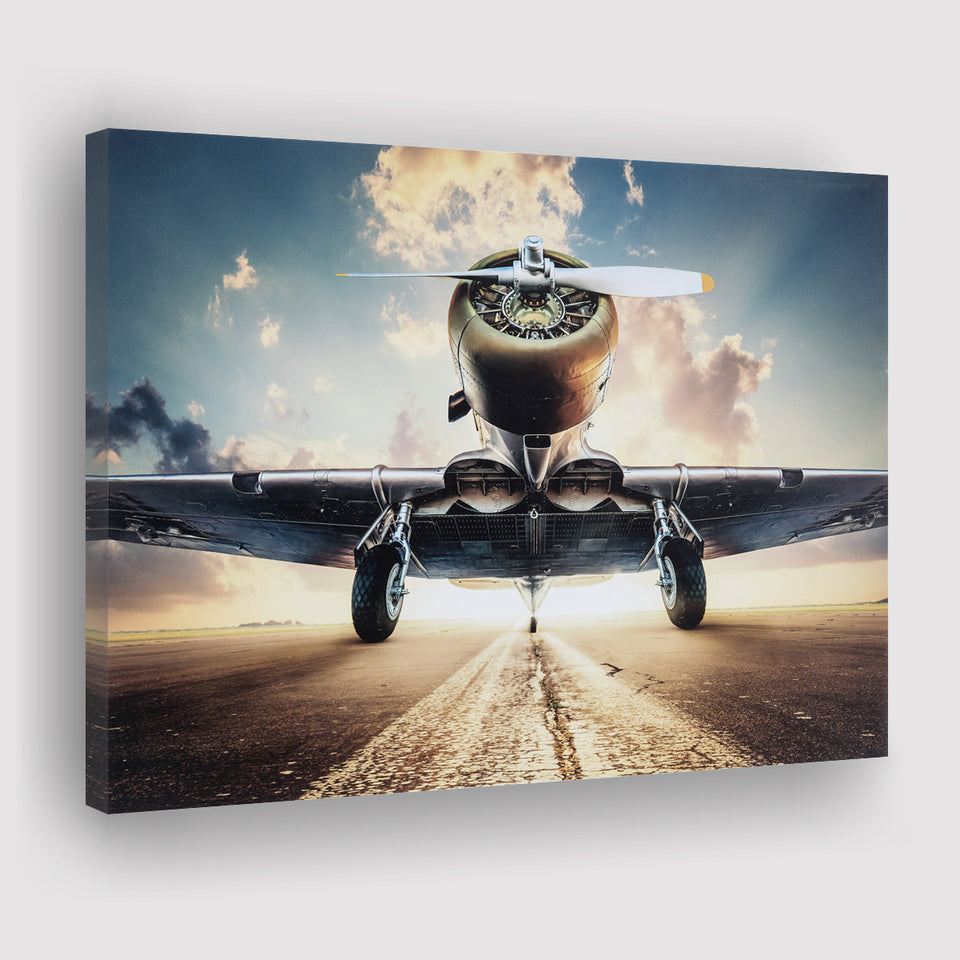 Airplane Canvas Art Airplane Retro Photo Airplane Canvas Prints Wall Art Decor - Painting Canvas, Art Prints, Ready to Hang