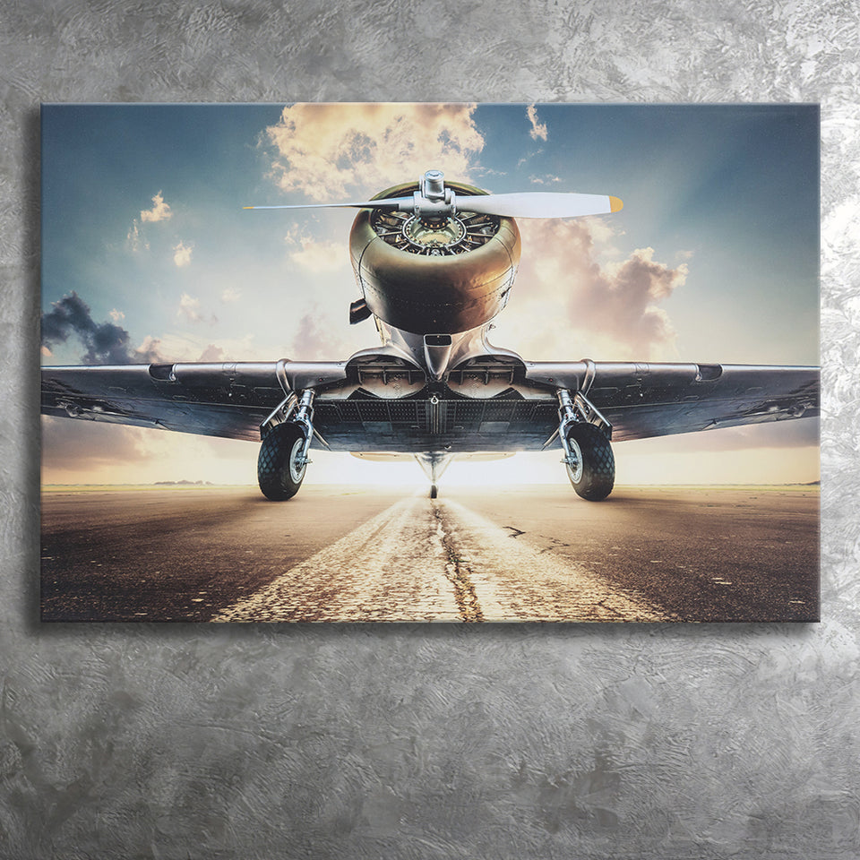 Airplane Canvas Art Airplane Retro Photo Airplane Canvas Prints Wall Art Decor - Painting Canvas, Art Prints, Ready to Hang