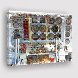 Airplane Cockpit, Aircraft Wall Art, Inside Airplane Print, Canvas Prints Wall Art Home Decor