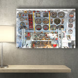 Airplane Cockpit, Aircraft Wall Art, Inside Airplane Print, Canvas Prints Wall Art Home Decor