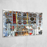 Airplane Cockpit 5 Piece B Canvas Prints Wall Art Decor, Multi Panels,Large Canvas, Home Decor