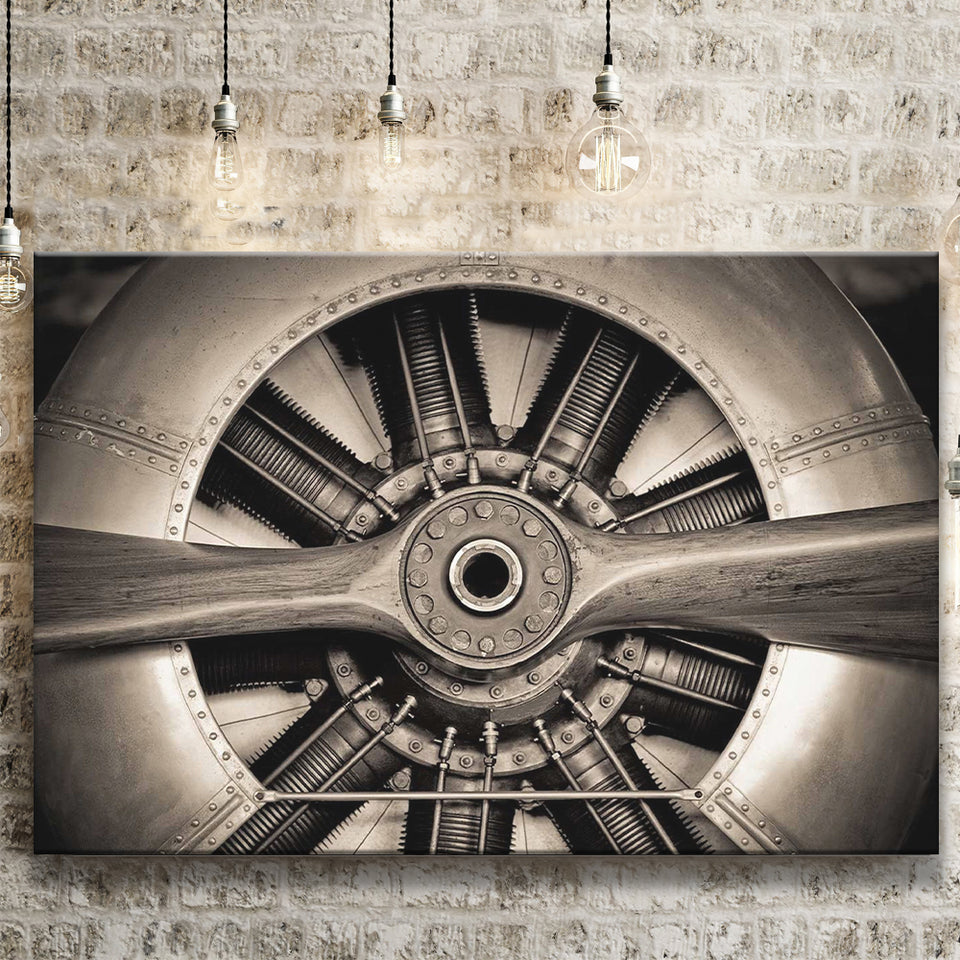 Airplane Propeller Stylish Canvas Prints Wall Art Decor - Paiting Canvas, Art Prints, Wall Decor, For Sale