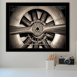 Airplane Propeller Stylish Framed Art Prints Wall Decor - Painting Prints, Framed Picture, Home Decor