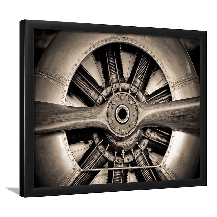 Airplane Propeller Stylish Framed Art Prints Wall Decor - Painting Prints, Framed Picture, Home Decor