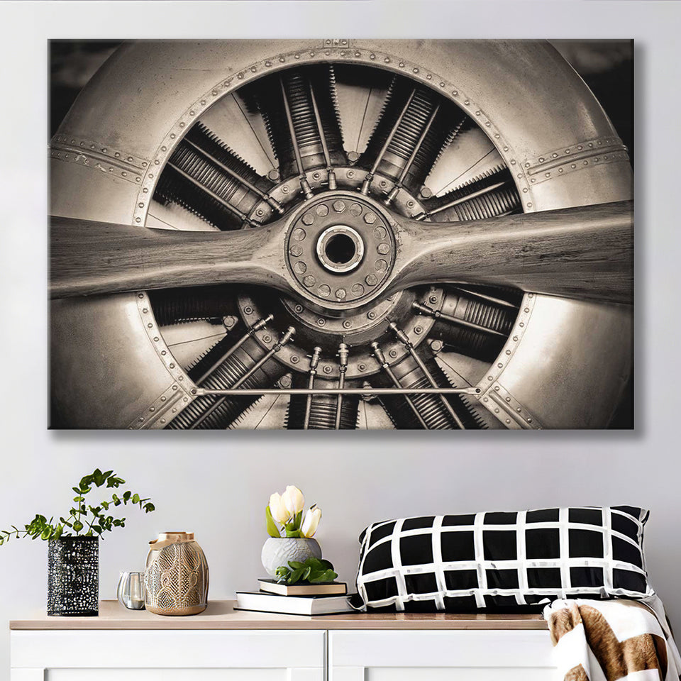 Airplane Propeller Stylish Canvas Prints Wall Art Decor - Paiting Canvas, Art Prints, Wall Decor, For Sale