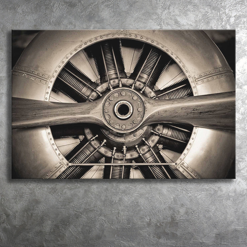 Airplane Propeller Stylish Canvas Prints Wall Art Decor - Paiting Canvas, Art Prints, Wall Decor, For Sale