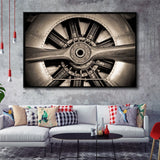 Airplane Propeller Stylish Framed Canvas Prints Wall Art Decor - Paiting Canvas, Art Prints, Floating Frame