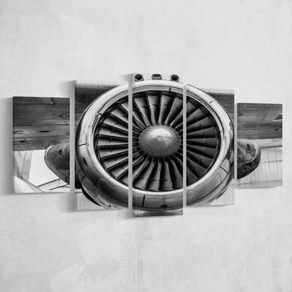 Airplane Wall Art 5 Piece Canvas Prints Wall Art Decor, Multi Panels, Mixed Canvas