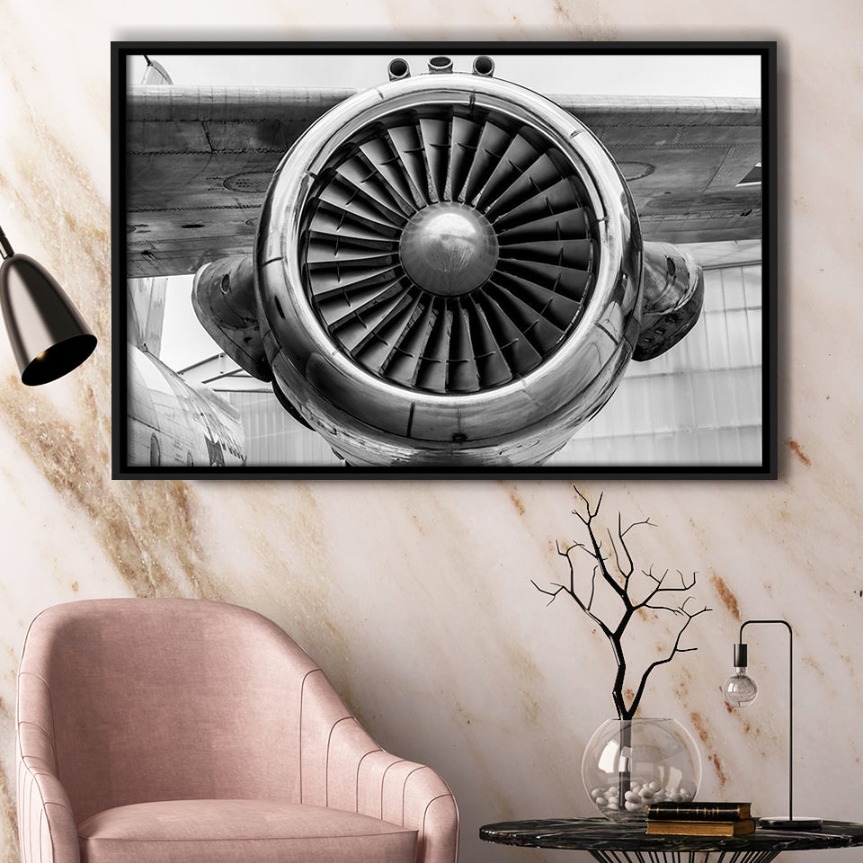 Airplane Wall Art Framed Canvas Prints Wall Art Decor, Framed Picture, Floating Frame