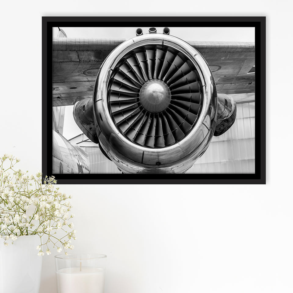 Airplane Wall Art Framed Canvas Prints Wall Art Decor, Framed Picture, Floating Frame
