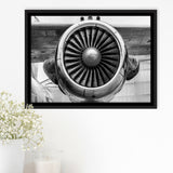 Airplane Wall Art Framed Canvas Prints Wall Art Decor, Framed Picture, Floating Frame