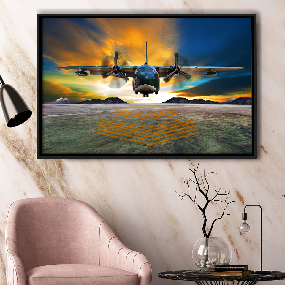Airplane Wall Art Propeller Art Plane Framed Canvas Prints Wall Art Decor - Painting Canvas, Black Framed Picture