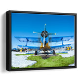 Airplanes Canvas Print Airplanes Wall Framed Canvas Prints Wall Art Decor - Painting Canvas, Black Framed Picture