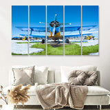 Airplanes Canvas Print Airplanes Wall 5 Piece B Canvas Prints Wall Art Decor - Painting Canvas, Multi Panels