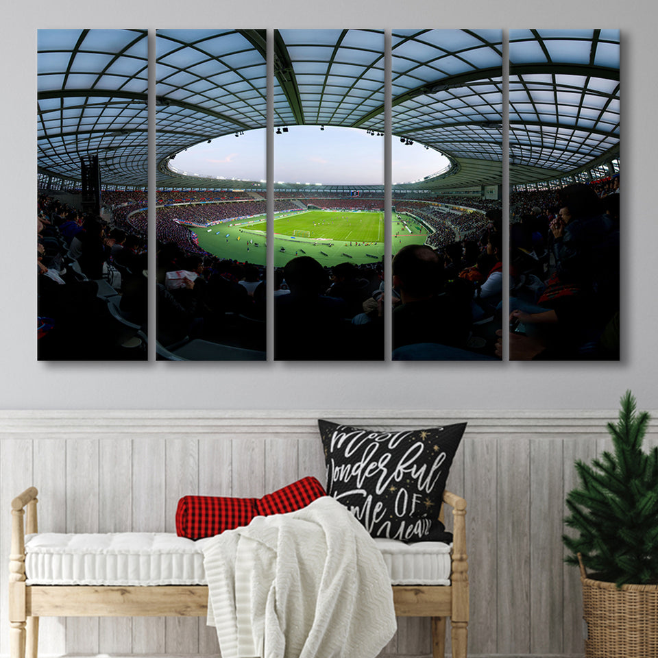 Ajinomoto Stadium, Stadium Canvas, Sport Art, Gift for him, Multi Panels B, Canvas Prints Wall Art Decor