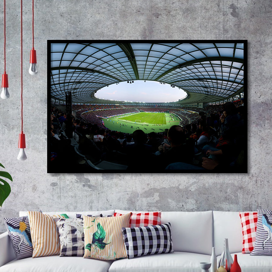 Ajinomoto Stadium, Stadium Canvas, Sport Art, Gift for him, Framed Art Prints Wall Art Decor, Framed Picture