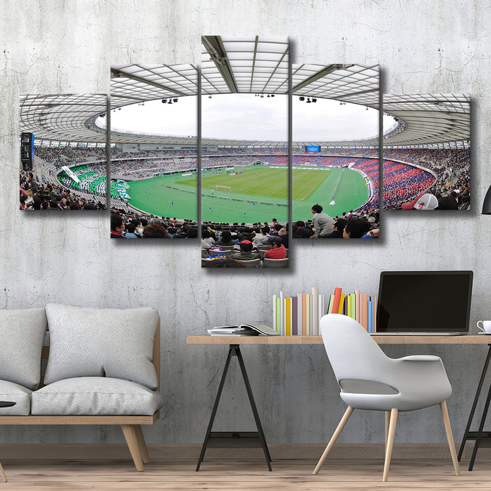 Ajinomoto Stadium in Japan, Stadium Canvas, Sport Art, Large Canvas, Multi Panels, Canvas Prints Wall Art Decor