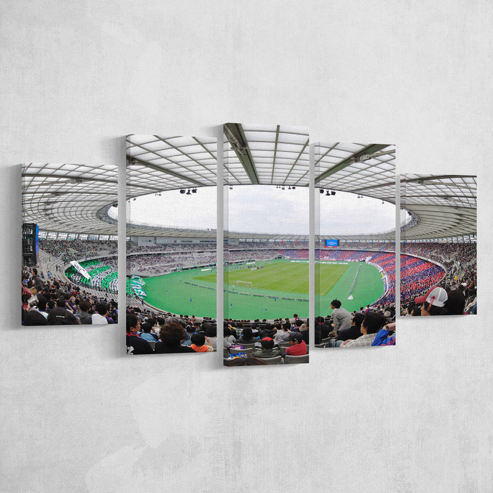 Ajinomoto Stadium in Japan, Stadium Canvas, Sport Art, Large Canvas, Multi Panels, Canvas Prints Wall Art Decor