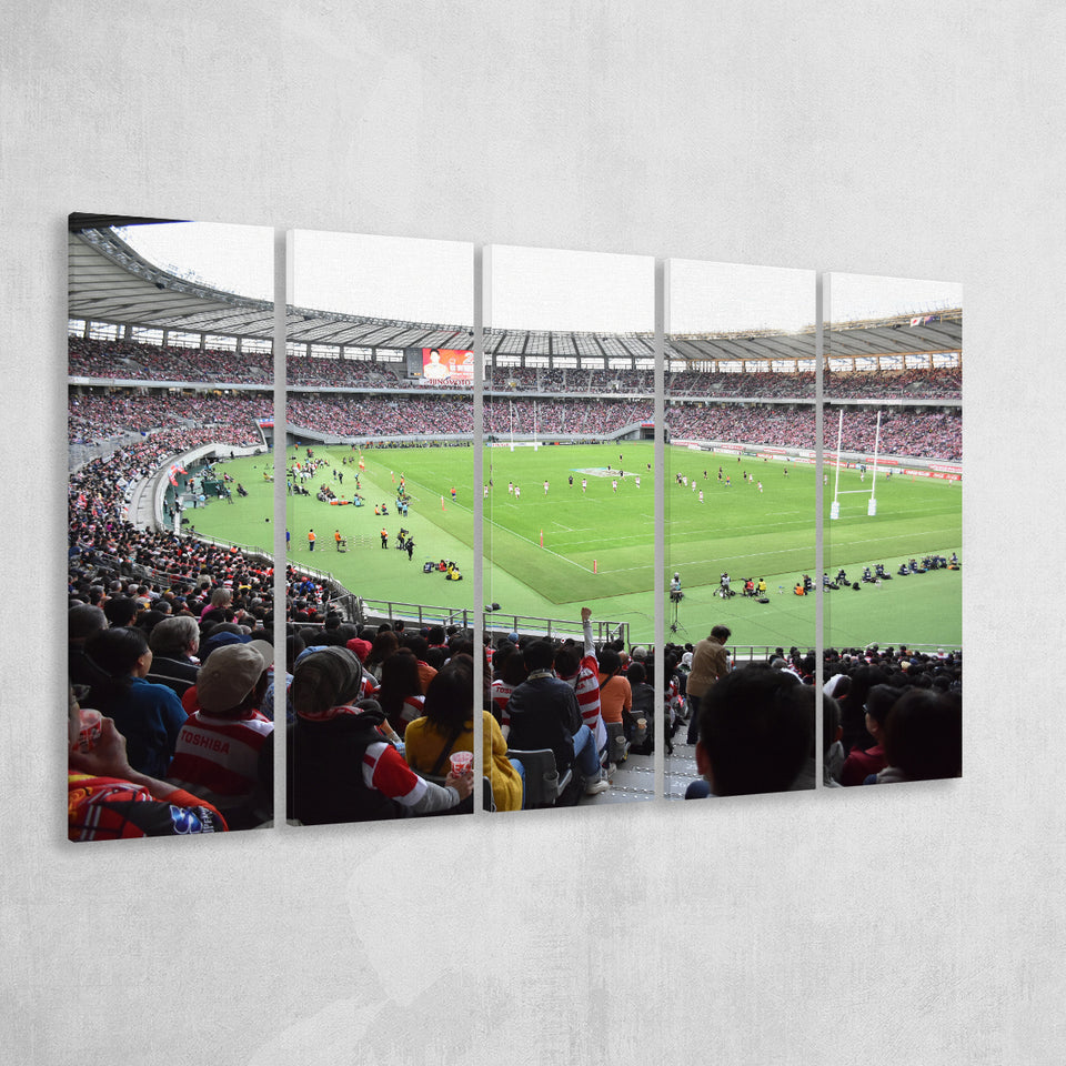 Ajinomoto Stadium in Tokyo, Stadium Canvas, Sport Art, Gift for him, Multi Panels B, Canvas Prints Wall Art Decor