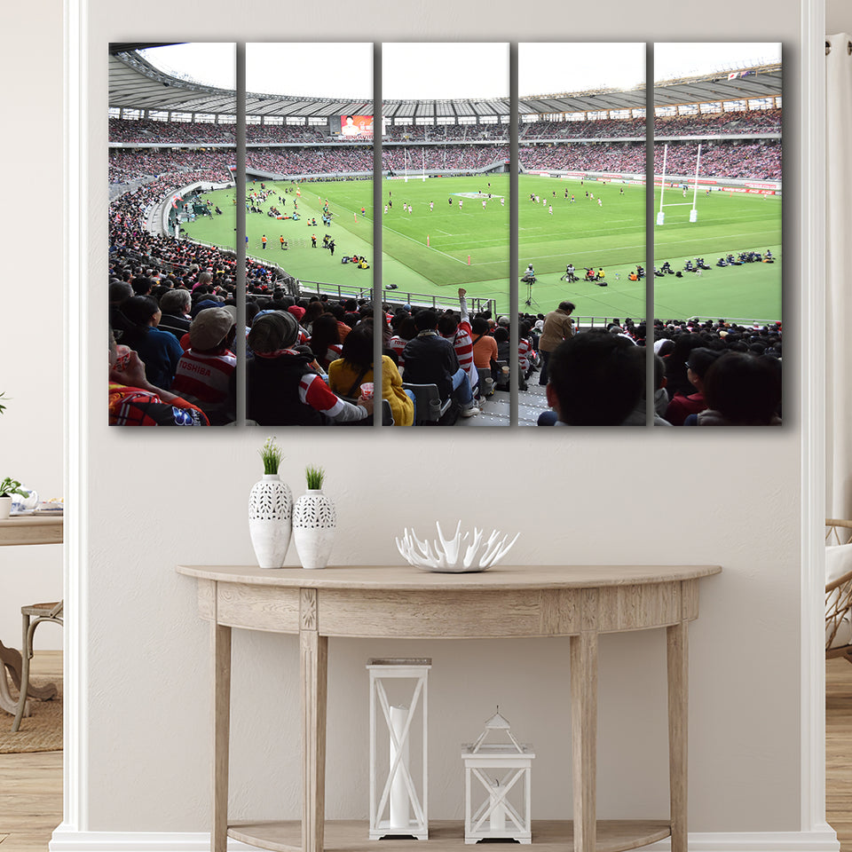 Ajinomoto Stadium in Tokyo, Stadium Canvas, Sport Art, Gift for him, Multi Panels B, Canvas Prints Wall Art Decor