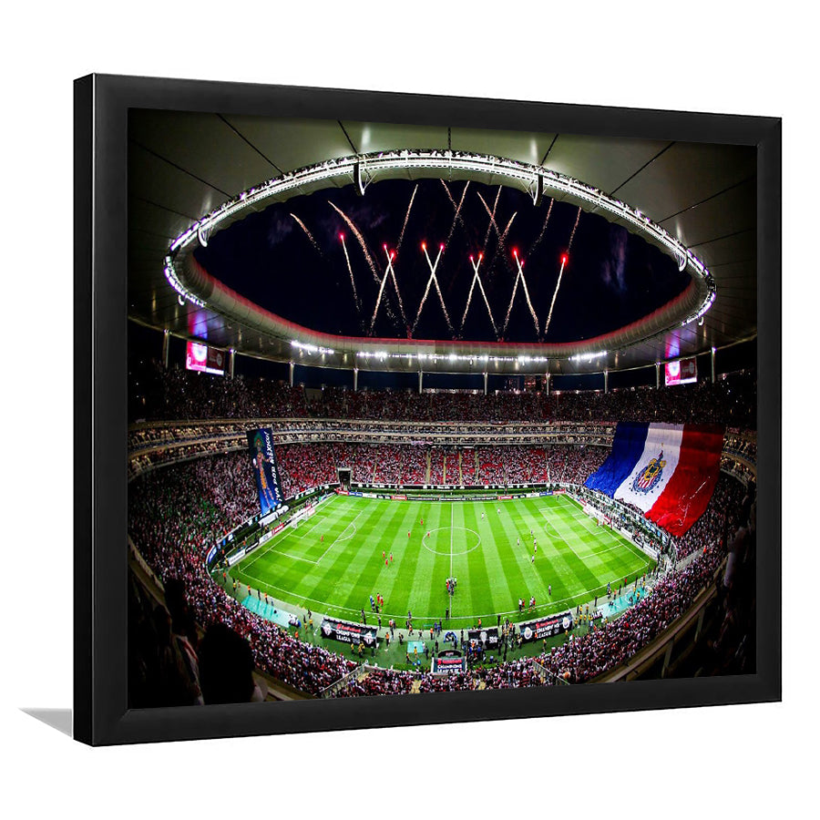 Akron Stadium, Stadium Canvas, Sport Art, Gift for him, Framed Art Prints Wall Art Decor, Framed Picture