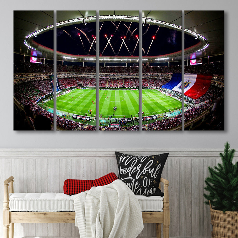 Akron Stadium, Stadium Canvas, Sport Art, Gift for him, Multi Panels B, Canvas Prints Wall Art Decor