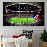 Akron Stadium, Stadium Canvas, Sport Art, Gift for him, Multi Panels B, Canvas Prints Wall Art Decor