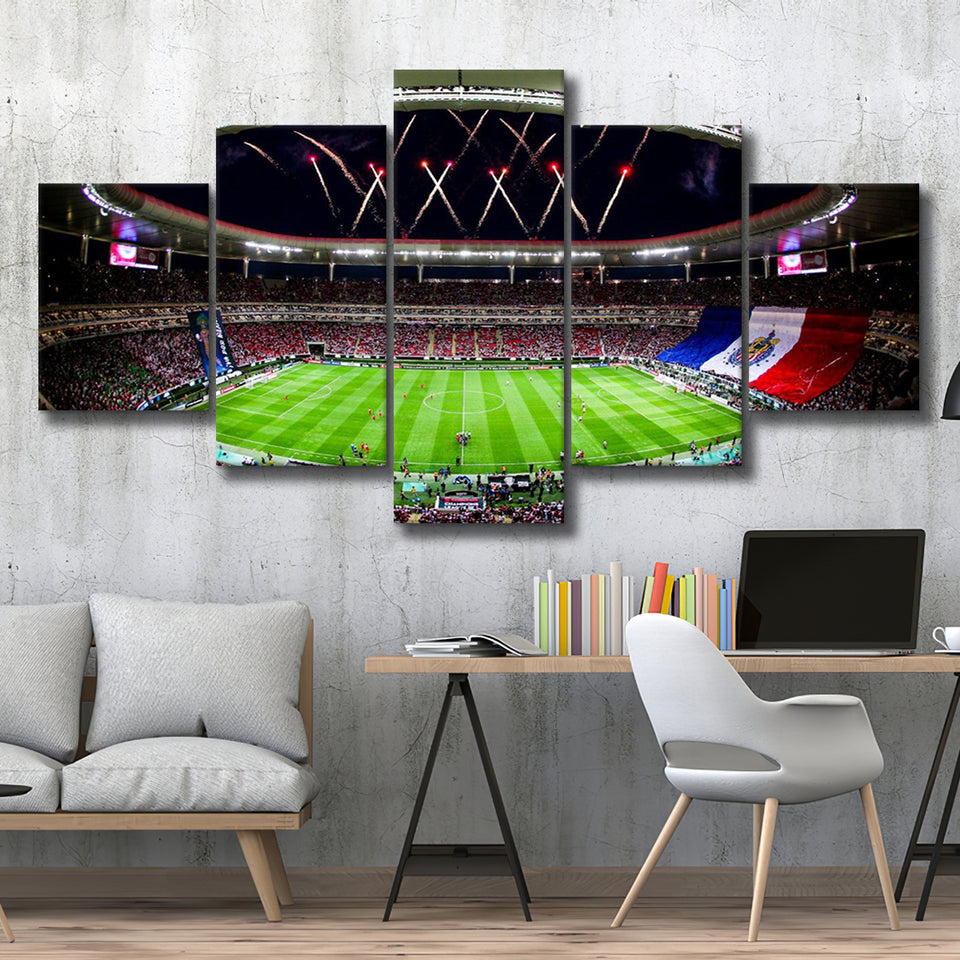 Akron Stadium, Stadium Canvas, Sport Art, Large Canvas, Multi Panels, Canvas Prints Wall Art Decor