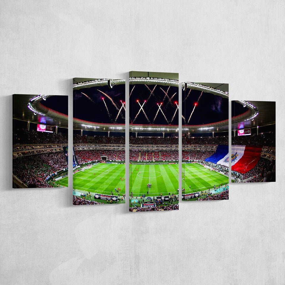 Akron Stadium, Stadium Canvas, Sport Art, Large Canvas, Multi Panels, Canvas Prints Wall Art Decor