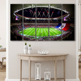 Akron Stadium, Stadium Canvas, Sport Art, Gift for him, Multi Panels B, Canvas Prints Wall Art Decor