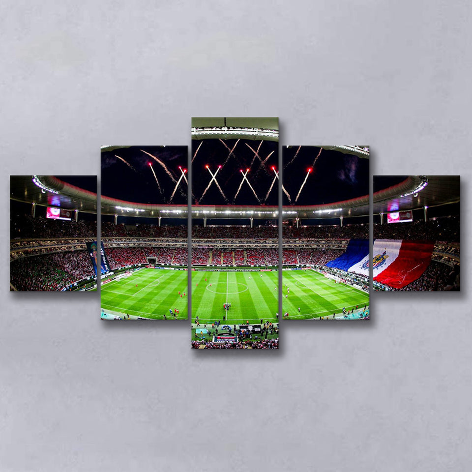 Akron Stadium, Stadium Canvas, Sport Art, Large Canvas, Multi Panels, Canvas Prints Wall Art Decor