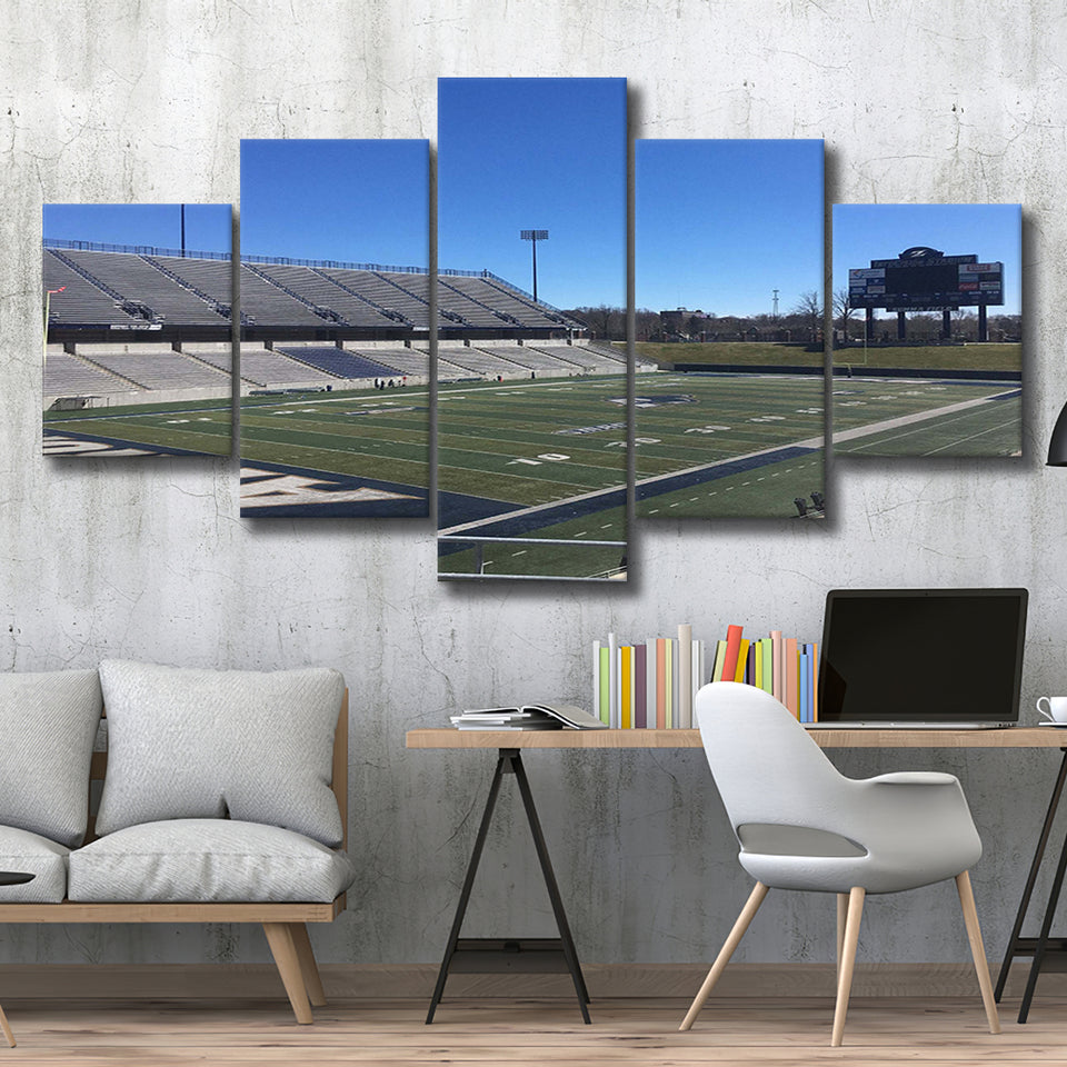 Akron Zips Wall Art InfoCision Stadium Canvas Prints,Multi Panels,Sport Stadium Art Prints, Fan Gift
