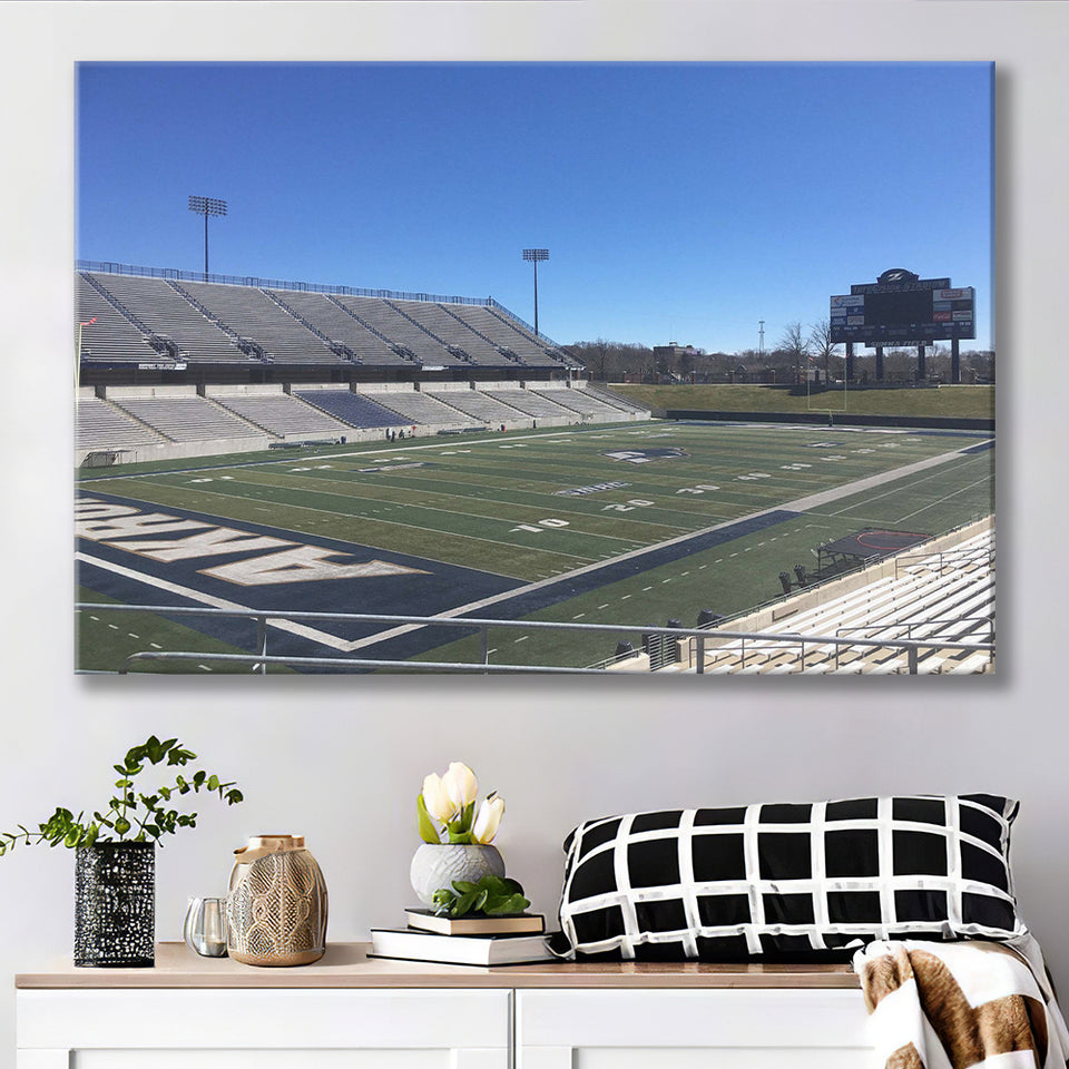Akron Zips Wall Art InfoCision Stadium Canvas Prints,Sport Stadium Art Prints, Fan Gift, Wall Decor