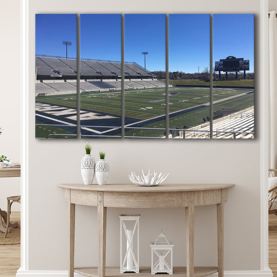 Akron Zips Wall Art InfoCision Stadium Canvas Prints,Multi Panels B,Sport Stadium Art Prints, Fan Gift