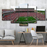 Alabama Crimson Tide Stadium Canvas Prints Bryant Denny Stadium Wall Art V1,Multi Panels,Sport Stadium Art Prints, Fan Gift
