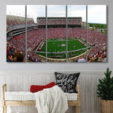 Alabama Crimson Tide Stadium Canvas Prints Stadium Wall Art V1,Multi Panels B,Sport Stadium Art Prints, Fan Gift