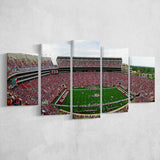 Alabama Crimson Tide Stadium Canvas Prints Bryant Denny Stadium Wall Art V1,Multi Panels,Sport Stadium Art Prints, Fan Gift