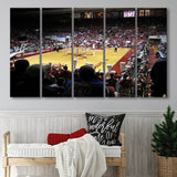 Alabama Crimson Tide Stadium Canvas Prints Coleman Coliseum Wall Art,Multi Panels B,Sport Stadium Art Prints, Fan Gift