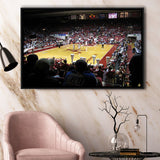 Alabama Crimson Tide Stadium Framed Canvas Prints Coleman Coliseum Wall Art,Sport Stadium Art Prints, Fan Gift