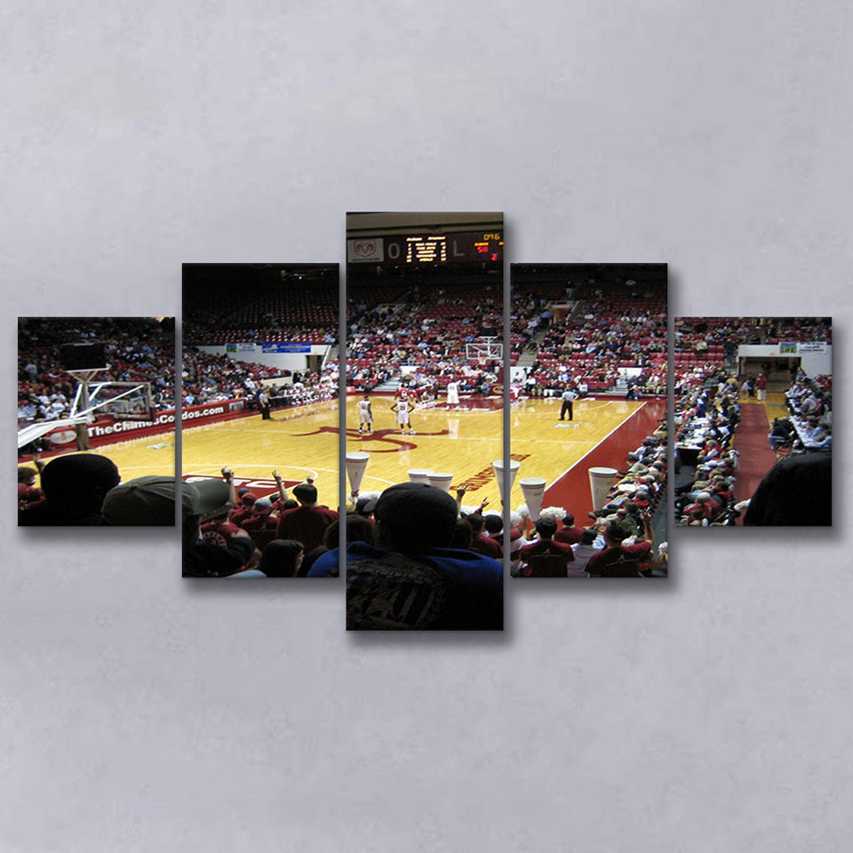 Alabama Crimson Tide Stadium Canvas Prints Coleman Coliseum Wall Art,Multi Panels,Sport Stadium Art Prints, Fan Gift