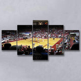 Alabama Crimson Tide Stadium Canvas Prints Coleman Coliseum Wall Art,Multi Panels,Sport Stadium Art Prints, Fan Gift