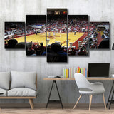 Alabama Crimson Tide Stadium Canvas Prints Coleman Coliseum Wall Art,Multi Panels,Sport Stadium Art Prints, Fan Gift