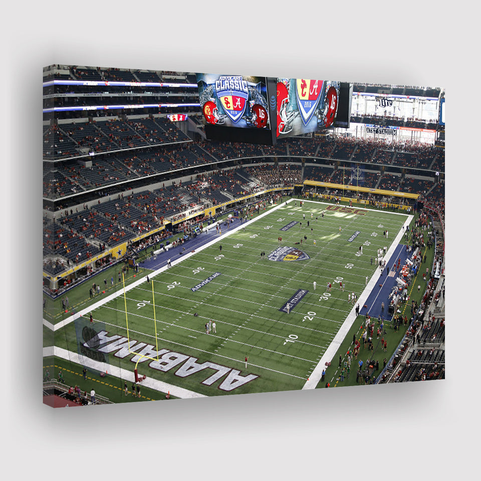 Alabama in Att Stadium, Stadium Canvas, Sport Art, Gift for him, Fan Gift, Canvas Prints Wall Art Decor