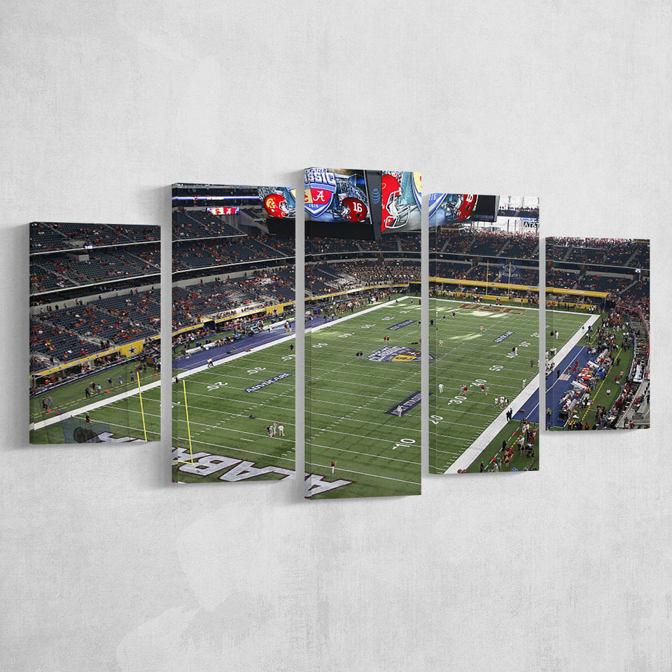 Alabama in Att Stadium, Stadium Canvas, Sport Art, Large Canvas, Multi Panels, Canvas Prints Wall Art Decor