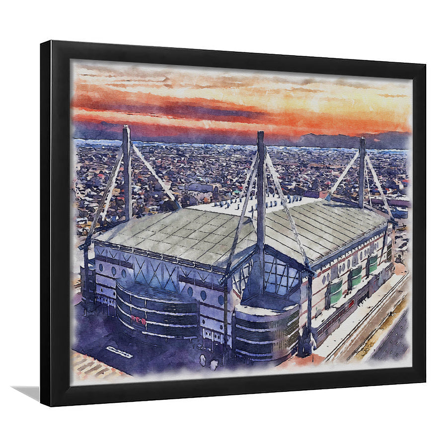 Alamodome Stadium UTSA Roadrunners Watercolor, Sport Prints Fan Gift, Framed Art Prints Wall Art Decor