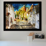 Alberobello, Alberobello Painting, Alberobello, Framed Art Prints Wall Art Home Decor, Ready to Hang