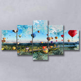 Albuquerque Balloon Fiesta Canvas Art 5 Pieces Canvas Prints Wall Art Decor - Painting Canvas, Mixed Canvas